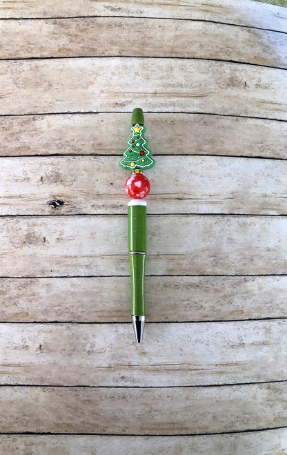 Christmas tree Beadable pen