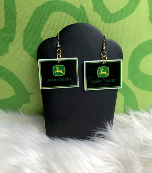 John deer tractor earrings