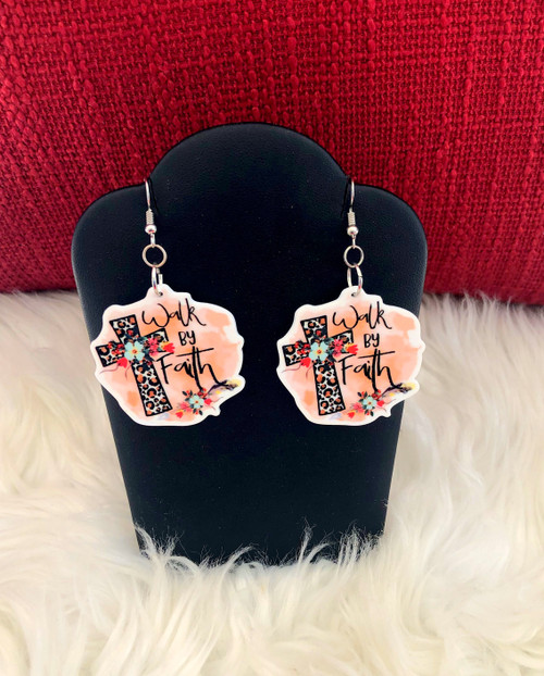 Walk by faith earrings