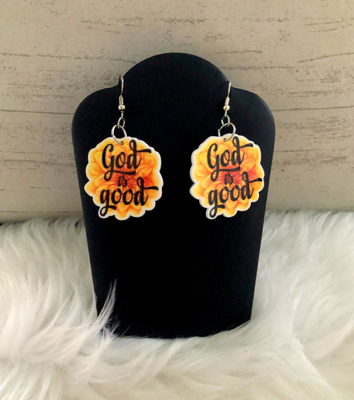 God is good earrings