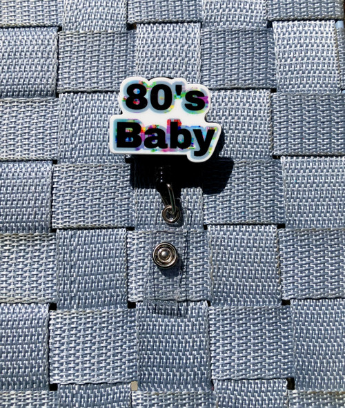 80's Baby badge reel