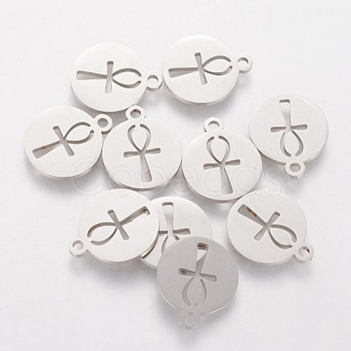 3pc ank stainless steel charms