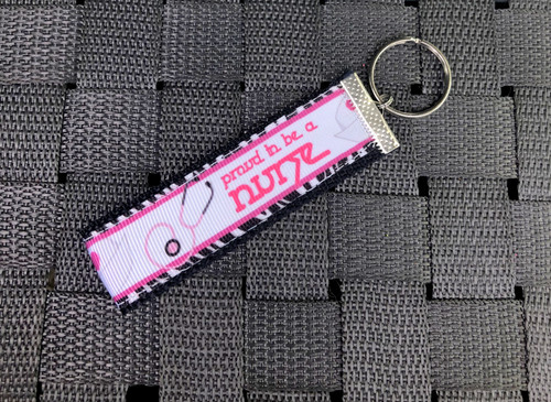 Proud to be a nurse fob keychain