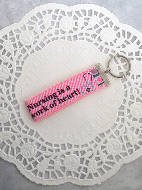 Nursing work of heart  fob keychain