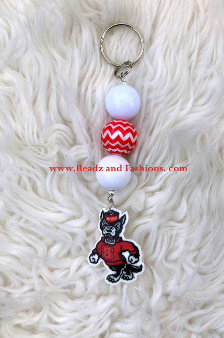 Wolfpack Ball Keychain