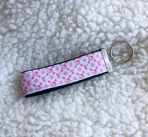 Pink kitty fob keychains #1