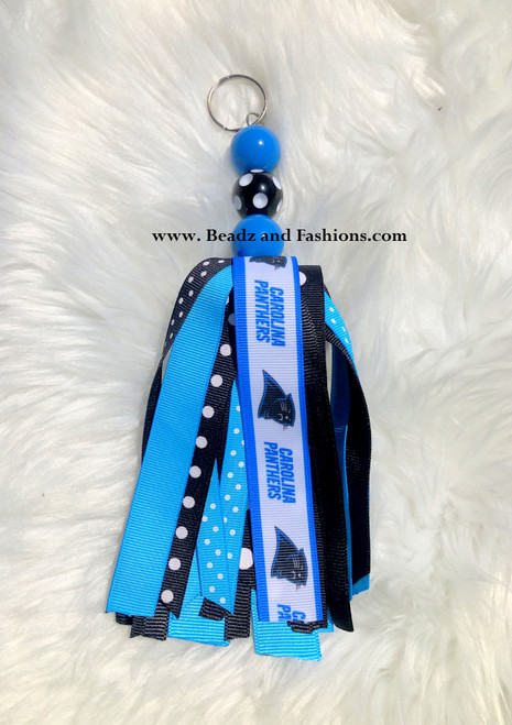 Panthers Large tassel Keychain