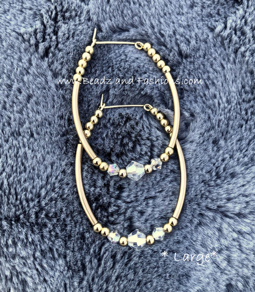 14k gold ANY COLOR bangle hoop earring #1