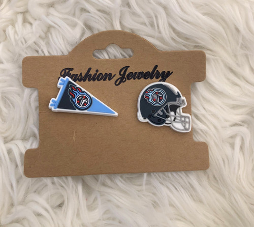 2pc Titans Croc shoe charm