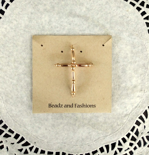 14k gold filled cross pendant