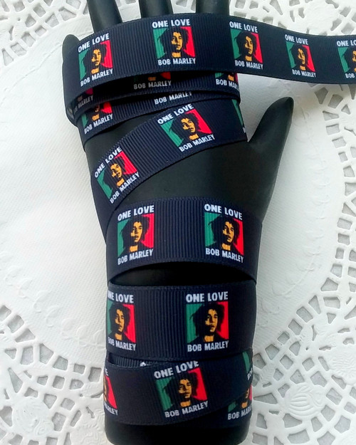 Bob Marley 7/8 grosgrain Ribbon #2