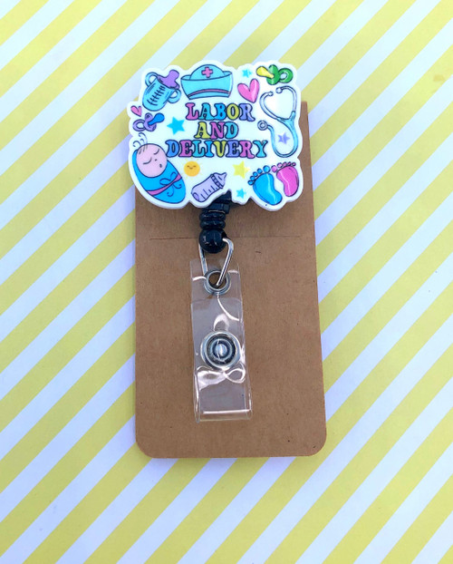 Labor & Delivery planar badge reel #4