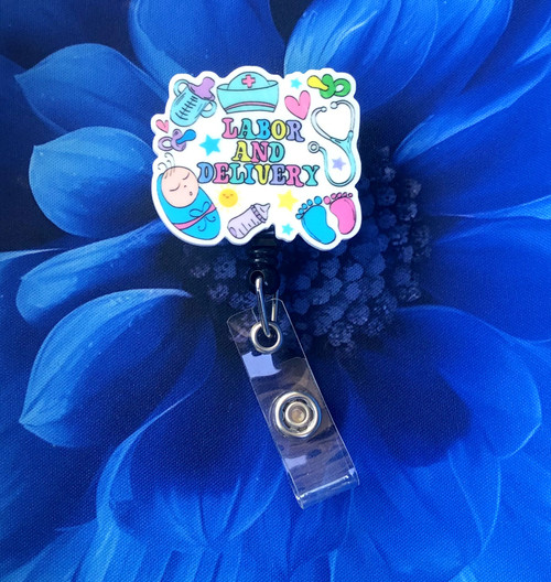 Labor & Delivery planar badge reel #4