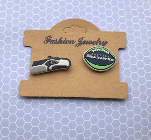 2pc Seahawks Croc shoe charm #2
