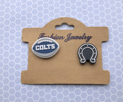 2pc Colts Croc shoe charm #2