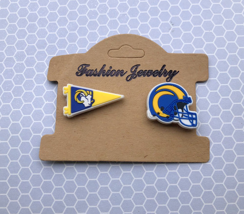 2pc Rams Croc shoe charm #2