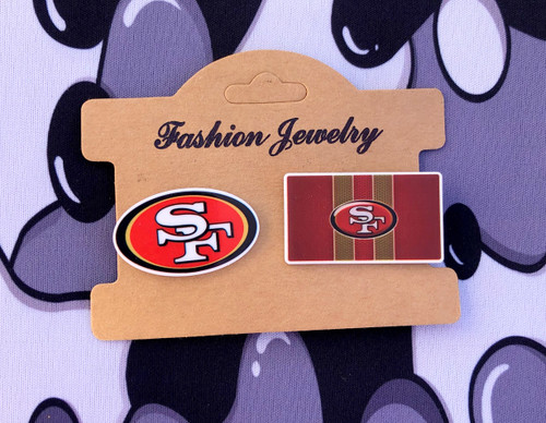 2pc 49ers Croc shoe charm #1