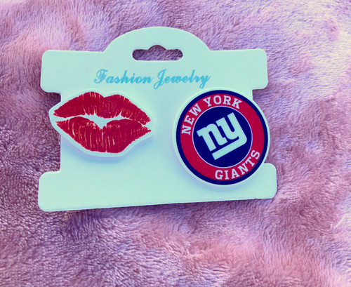 2pc Giants Croc shoe charm #1
