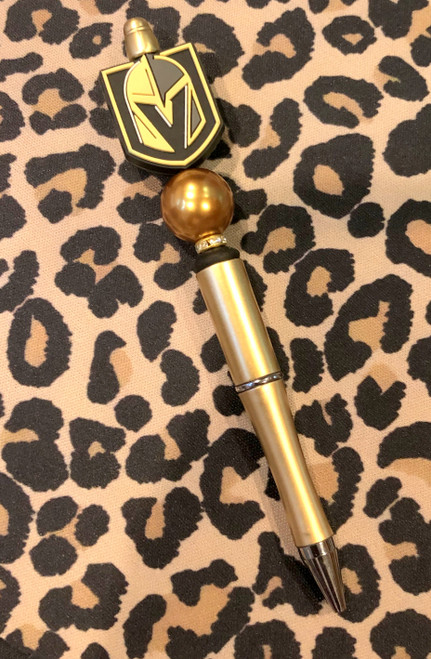 Golden knights custom beadable pen #2