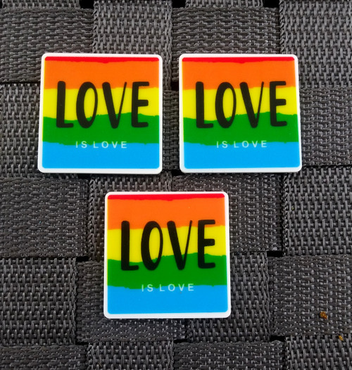 Rainbow love planar resin