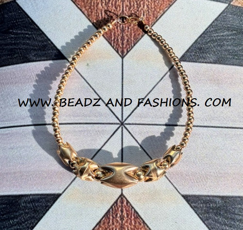 14k all gold shark tooth bracelet #5