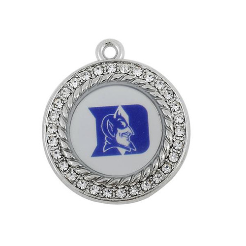 Duke Rhinestone metal charm