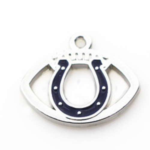 Colts oval metal charm