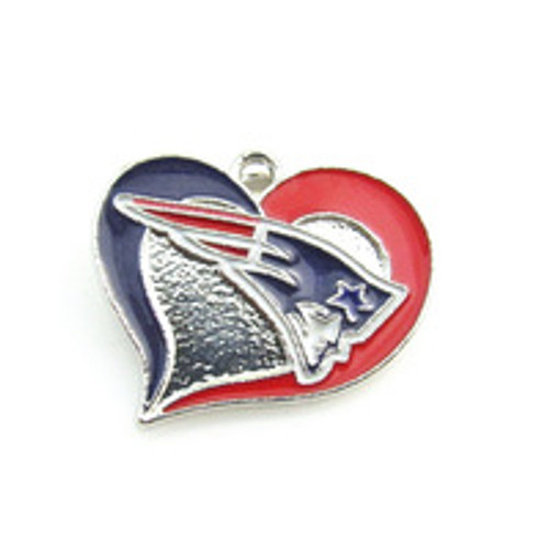 Patriots heart metal charm