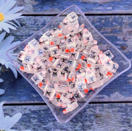 10pc LV Lipstick acrylic flatback