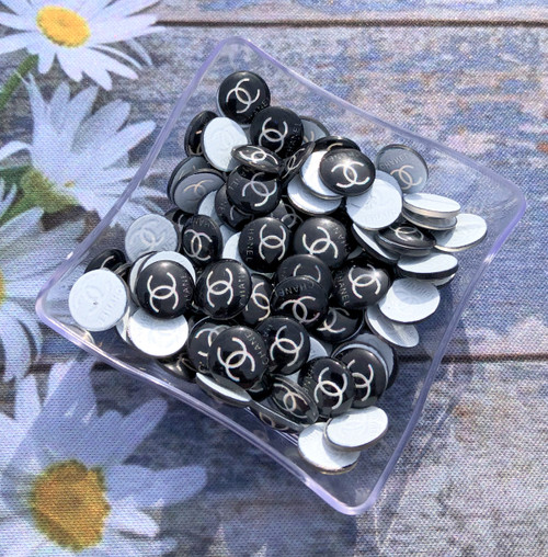 10pc CC black flatback