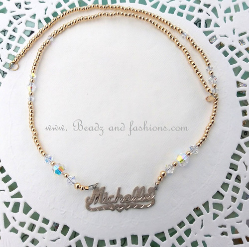 If you have your nameplate Clear necklace