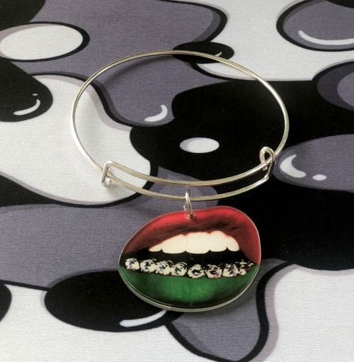 GG lips charm planar bracelet