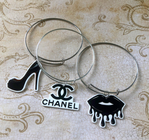 3pc CC charm planar bracelet set