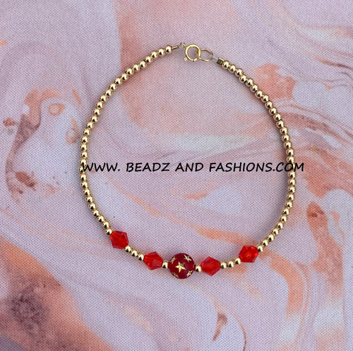 14k gold July stardust bracelet #1