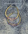 14k gold LARGE June heart stardust earring
