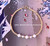 14k gold WHITE crystal bracelet #2
