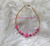 14k Gold Pink Dice bracelet #4B