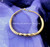 14k All gold twist thick bangle #1B