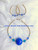 14k gold 2PC blue gumball bracelet #1