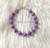 14k Gold Purple Dice bracelet #7