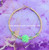 14k gold August rose bracelet