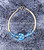 14k gold March heart stardust skinny bangle #1