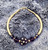 14k gold February heart stardust medium bangle #1