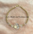 14k gold clear disc bracelet #1