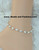 14k gold white shell Anklet
