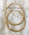 14k All 2XL gold medium bangle earrings #1