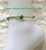 14k gold Lime green dice Anklet #3B
