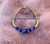 14k gold Capri Blue bangle kids #1