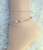 14k gold Opal Rice beads Anklet #1