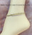 14k Gold All gold Shell Anklet #2.
